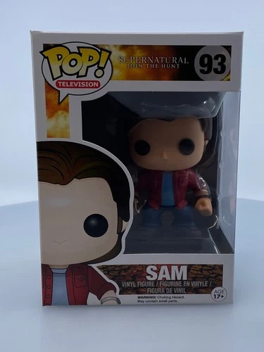 Funko POP! Television Supernatural Sam Winchester #93 Vinyl Figure DAMAGED BOX