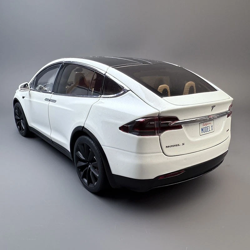Original car model 1:18 Tesla TESLA MODEL X gull wing door SUV alloy car model - Image 3 of 4