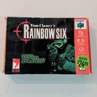 Tom Clancy's Rainbow Six (Nintendo 64, 1999) N64 Blockbuster Rental - Box + Cart
