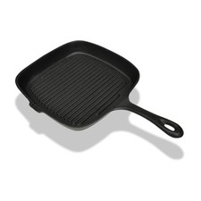 Padella Griglia in Ghisa 24X23 cm Cucina Antiaderente Bistecchiera vidaXL