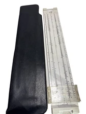 Pickett Microline 125 Slide Rule w/ Case Vintage Engineering