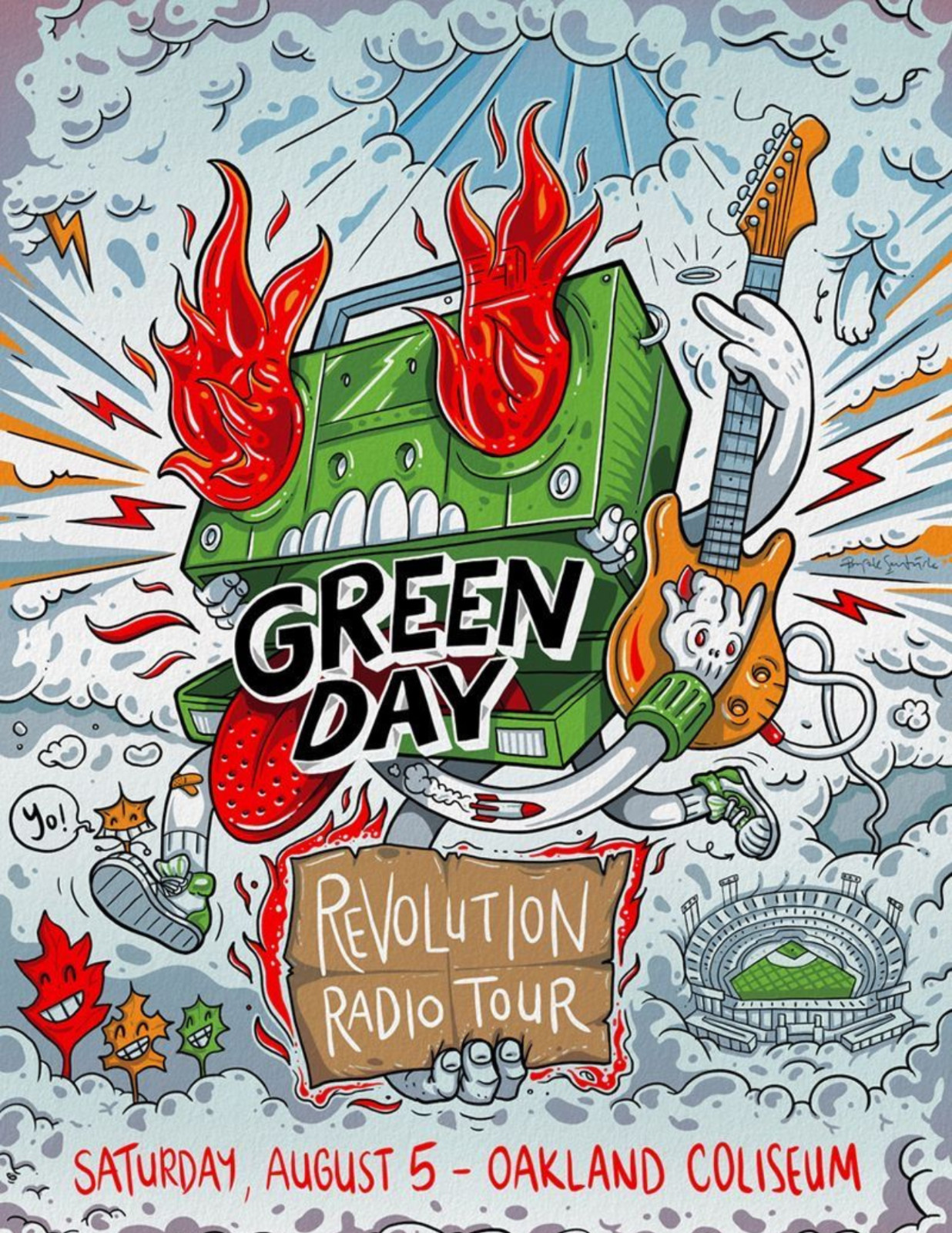 Green Day Tour Poster