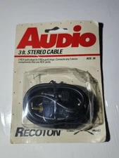 Nos Audio Recoton  RCA Stereo 3ft Cable Acg 36
