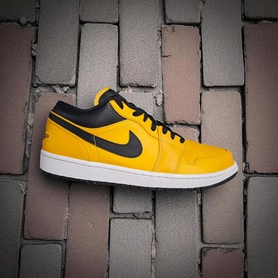 Nike Air Jordan 1 Low University Gold/Black Size 12 Men's Steelers 553558-700