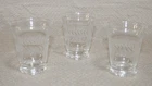 Vintage Anchor Hocking Laurel Etched Whiskey Glasses – Set of 3 – Mid-Century