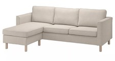 Nuovo Copridivano Ikea per Divano 3 Posti, con Chaise Longue/Gunnared Beige, 204.939.92