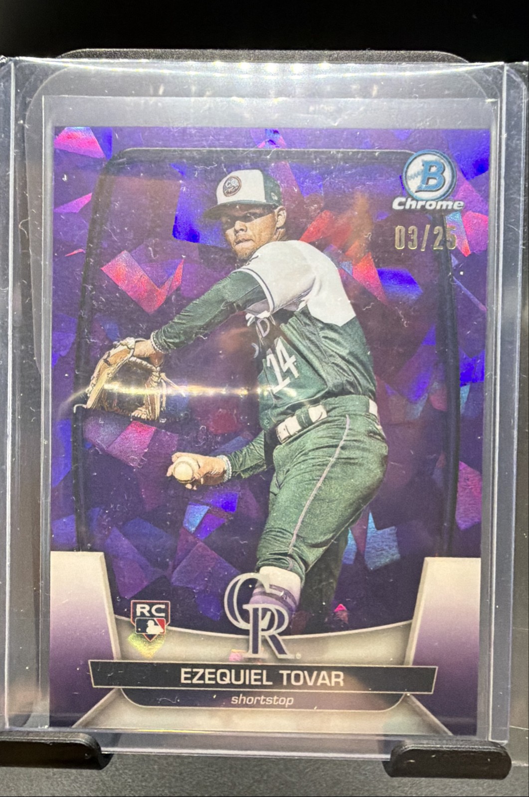 2023 Bowman Chrome Sapphire Edition - Ezequiel Tovar #23 Purple /25 (RC)