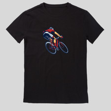 Rennrad Fahrrad Rennradfahrer Silhouette Männer T-Shirt