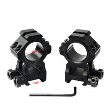2Pcs High Profile 1inch/30mm Scope Rings Mount with Flat Top 20mm Picatinny Rail