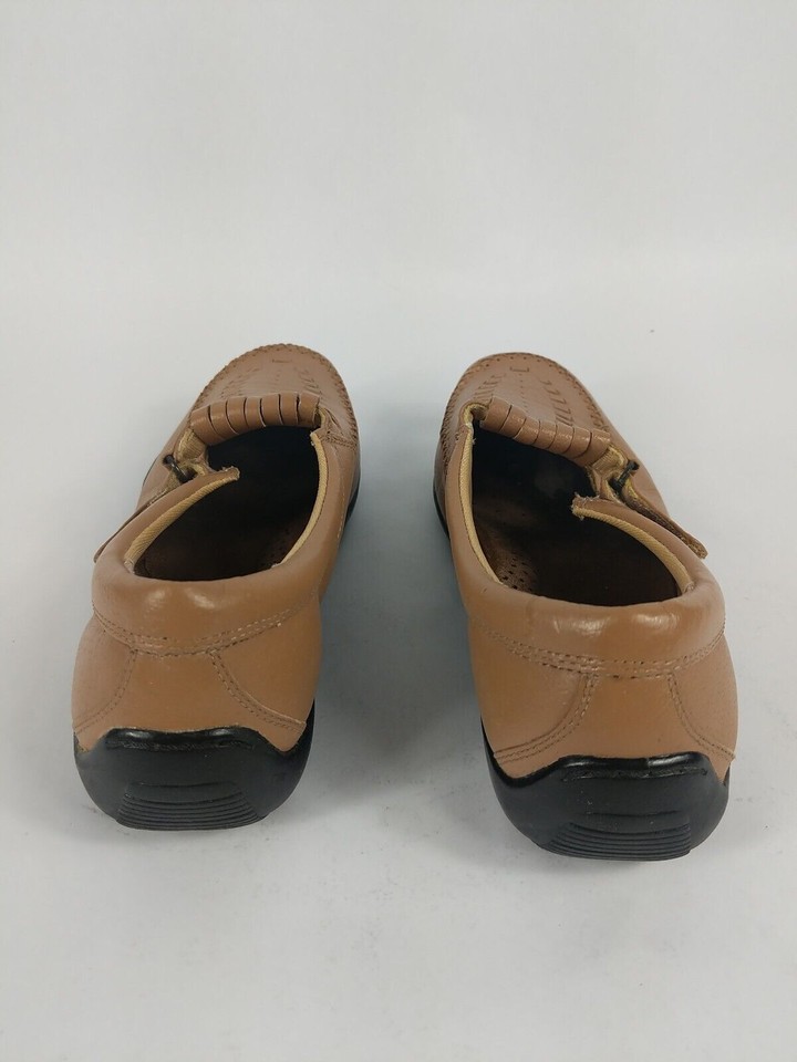 Dr Scholls Womens Double AirPillo Insoles Brown Leather Shoes, Comfy