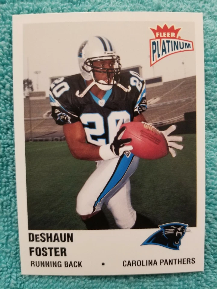 2003 FLEER PLATINUM DESHAUN FOSTER #159 CAROLINA PANTHERS - Image 2 of 4