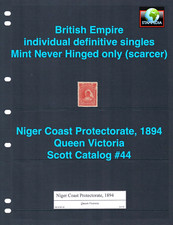 $22.50 Scott Value  - 1894 NIGER COAST PROT. Queen Victoria MNH NH UMM