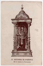 CARTOLINA  S.ANTONIO DI PADOVA FERRAZZANO CON INNO  INIZI 900 CAMPOBASSO