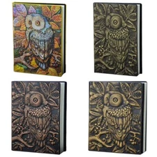 3D Carving Owl Embossed Notebook Journal Notepad Travel Planner Sketchbook