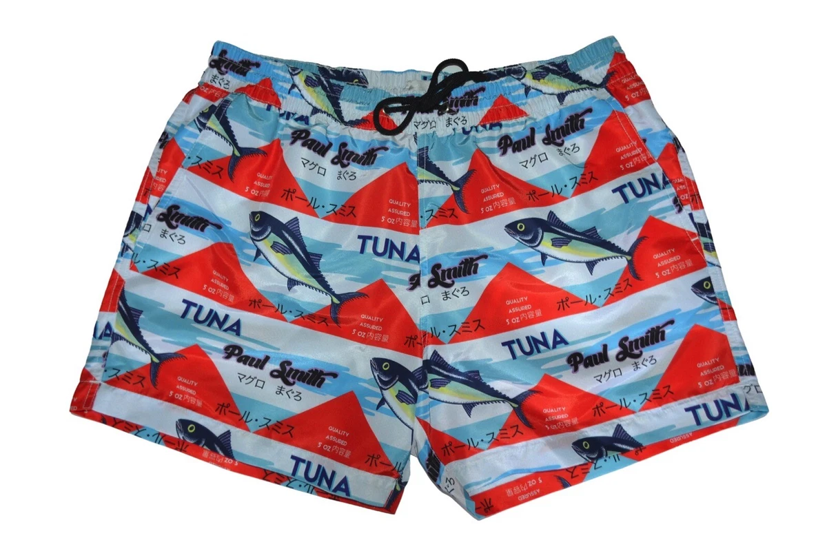 Paul Smith Mainline Tuna Can Print Swim Shorts Mens XL