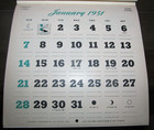 1951 Calendar Brazil Indiana Lawson & Son Funeral Home Seasons Greetings Holiday — photo 4