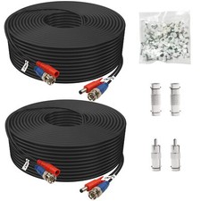 BNC Cable 200ft 2 Pack BNC Video Power CableSecurity Camera Cable for CCTV Ca...