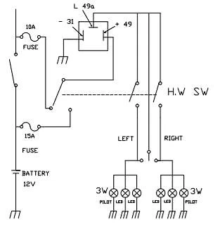 Relé intermitente LED de peligro de señal de giro AllaLighting CF14 3 pines, arreglo rápido hiperflash Foto 4 de 4