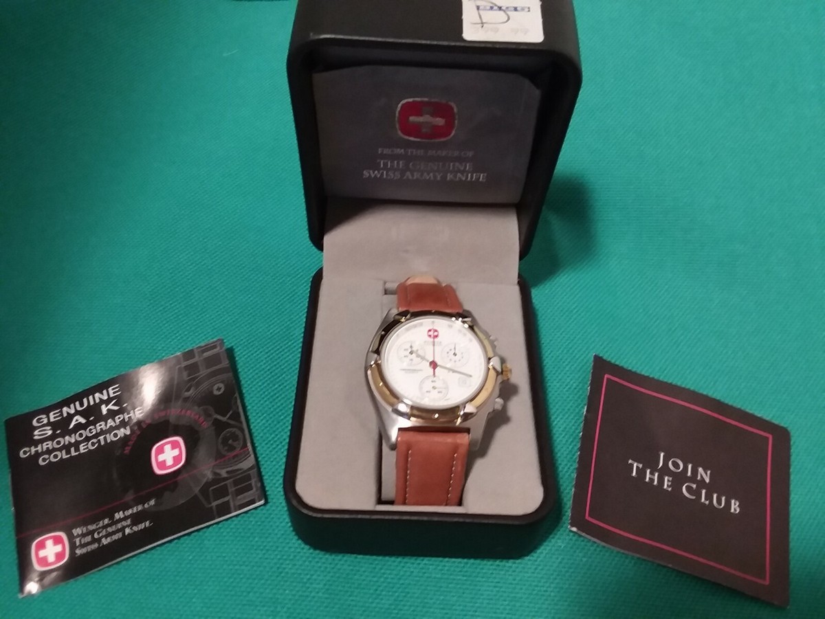 Wenger SAK Watch Chronograph 22 JEWEL Quartz Movement (for Parts