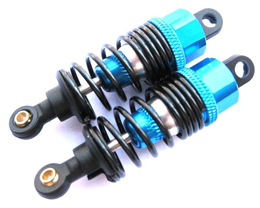 Tbest Ammortizzatore, Ammortizzatore in Metallo 4 Pezzi con Molle di Ricambio universali per cingolo TRX4 SCX10 D90 1/10 RC(80 Millimetri