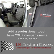 Ford Ranger Double Cab T6 (2012-2018) Rear Seat Covers Embroidery 156 Bem