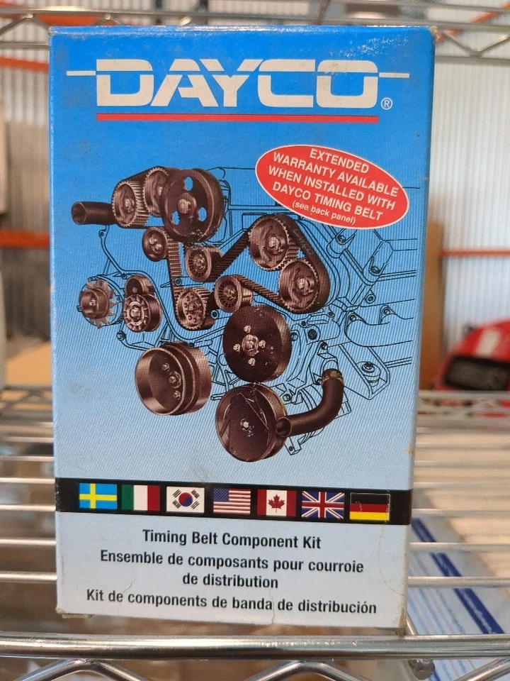Kit de componentes de correa de distribución de motor Dayco 84057 para 92-99 Toyota Paseo y Tercel Foto 4 de 4