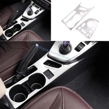For Toyota Corolla 2014-2019 Steel Silver Center Console Water Cup Holder Panel