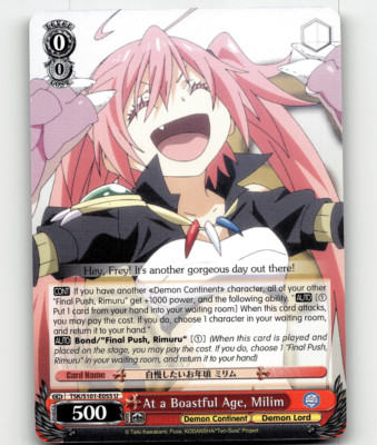 WS At a Boastful Age, Milim That Time I Got Reincarnated as a Slime Vol.3