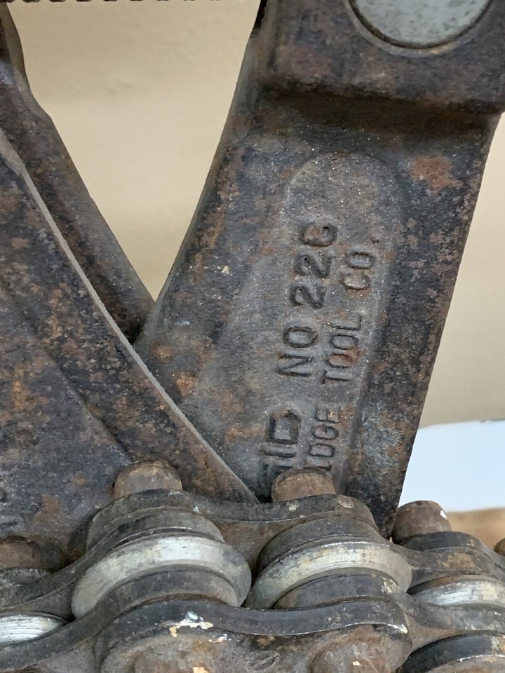 Ridgid 69982 Model 226 InPlace Soil Pipe Cutter, 11/2" 6" Chain