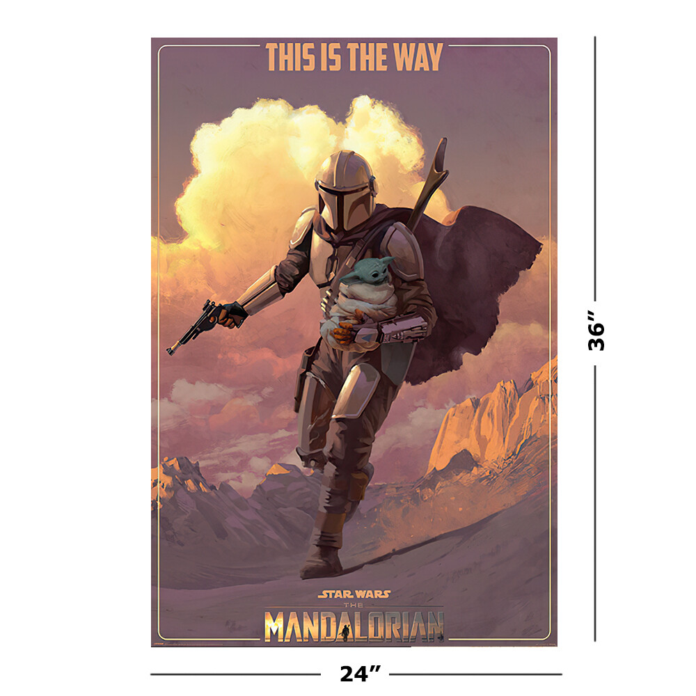 スターウォーズ　THE MANDALORIAN ポスター Amazon.com: The Mandalorian - TV Show Poster (Mando & Grogu