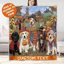 Labrador Quilt Dog Bedding Personalized Bed Gift Many Designs NWT