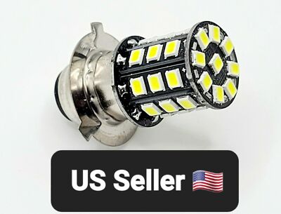  Ultra LED for HONDA ATC 185 110 125 200 HEADLIGHT BULB LIGHT 12V-45/45W P15d-3