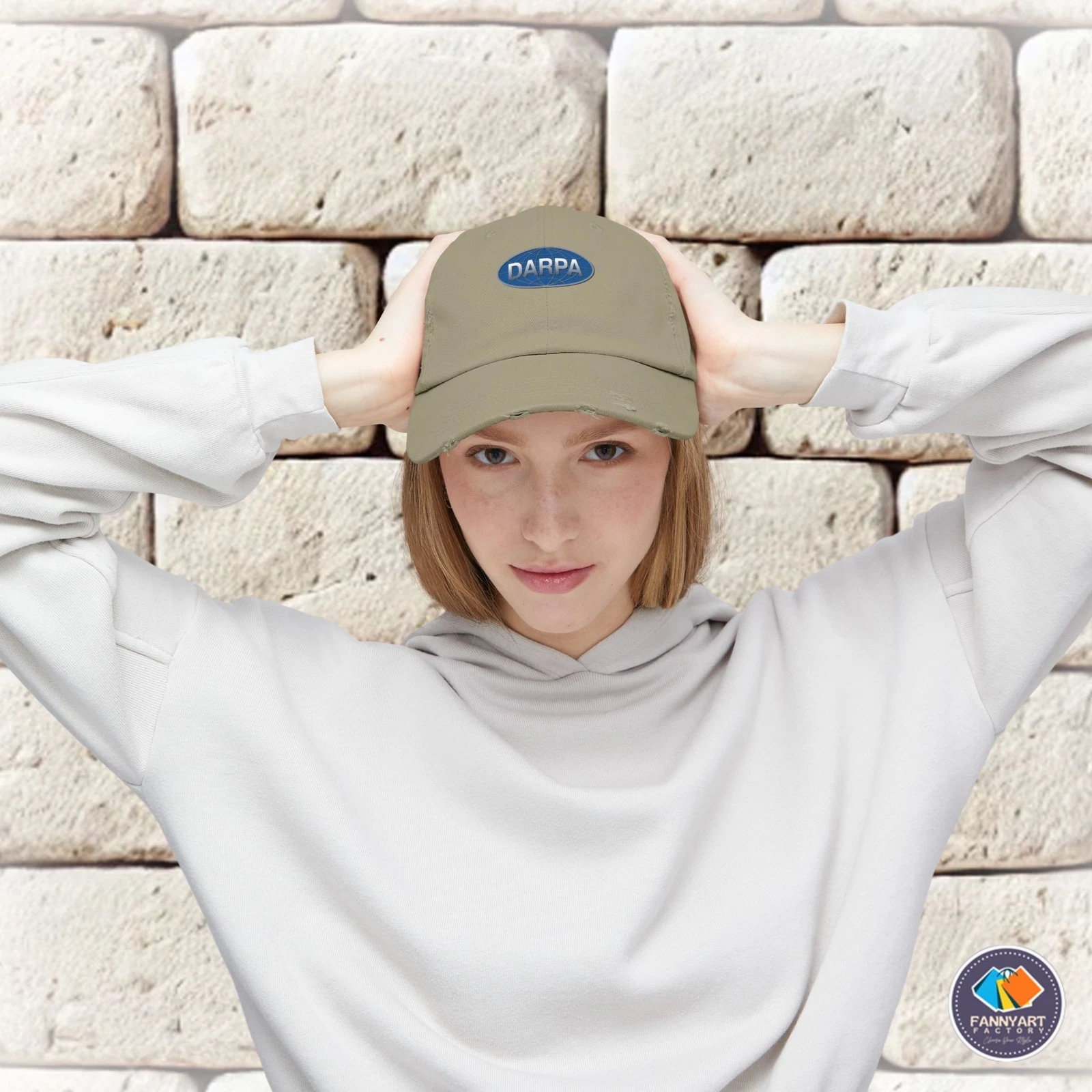 DARPA Emblem Unisex Distressed Cap