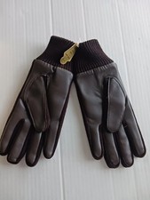 Vintage Vinyl Driving Gloves Color Brown Brand New 
