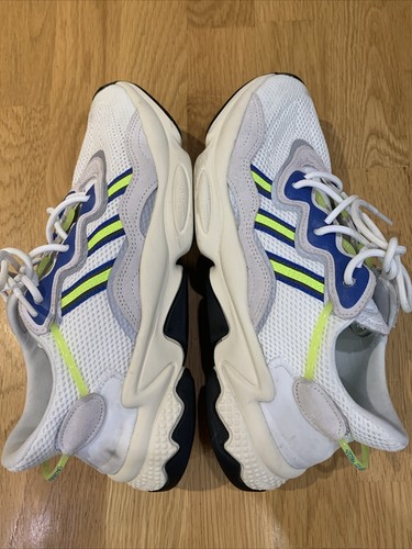 Mens Adidas Ozweego Trainers Size 8 Good Condition White Blue Yellow - Picture 22 of 24