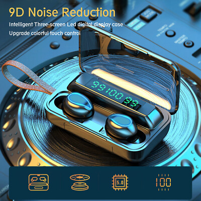 F9-5 Wireless Headphones BT 5.0 Earphones with Mic Sports Headsets Earbuds E1S9
