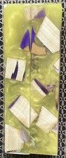 2 Pen Blanks Hybrid Wood Alumilite Purple Yellow