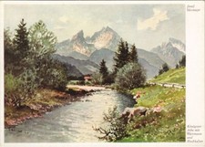 CPA AK Konigseer Ache mit Watzmann und Hochkalter GERMANY (1064013)