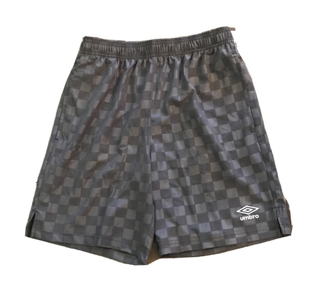 Umbro Youth Boys Checkerboard Soccer Shorts Size L 1214 Industrial