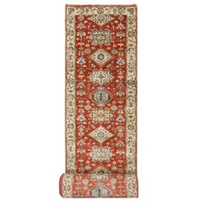 2'10"x24'9" Red Karjihooz Design Wool Hand Knotted XL Runner Oriental Rug R84263