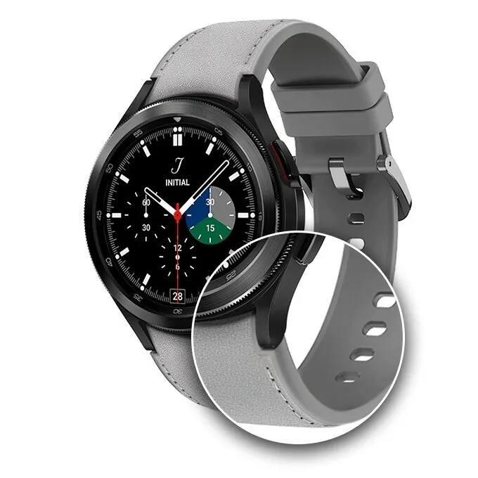 Genuine Samsung Galaxy Watch4 Series Hybrid Leather Band 20mm M/L Strap  ET-SHR89 | eBay