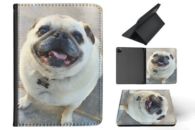 CASE COVER FOR APPLE IPAD|CUTE DOG PUPPY CANINE PUG 15