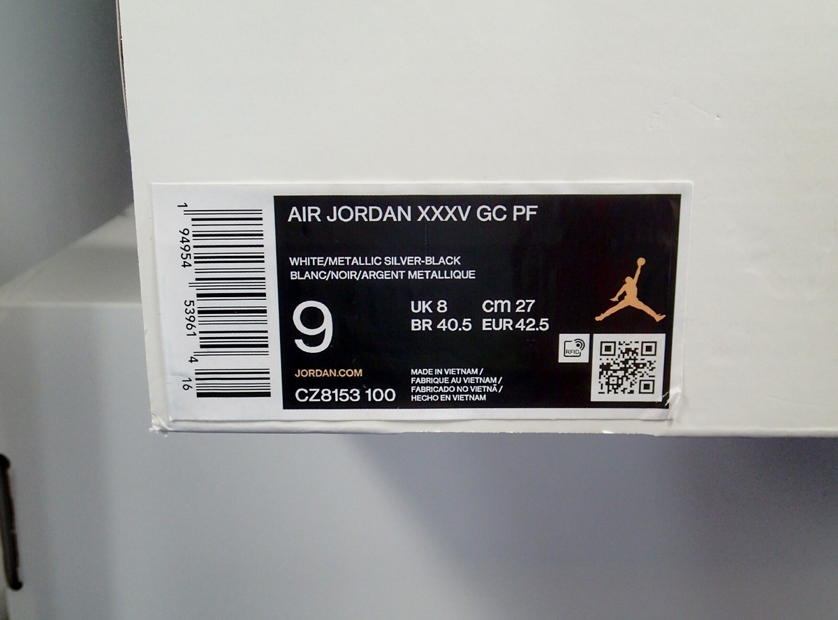 2020 Nike Air Jordan XXXV 35 GC PF Morpho Guo Ailun White