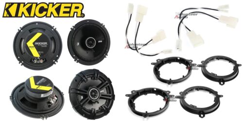 2 Pair Kicker DSC650 6.5 Speakers + Front Adapters + Harness - Photo 1 sur 8