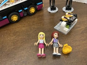 Lego Friends Pop Star Tour Bus 41106 Incomplete Set No Box Or Book 2 Minifigs