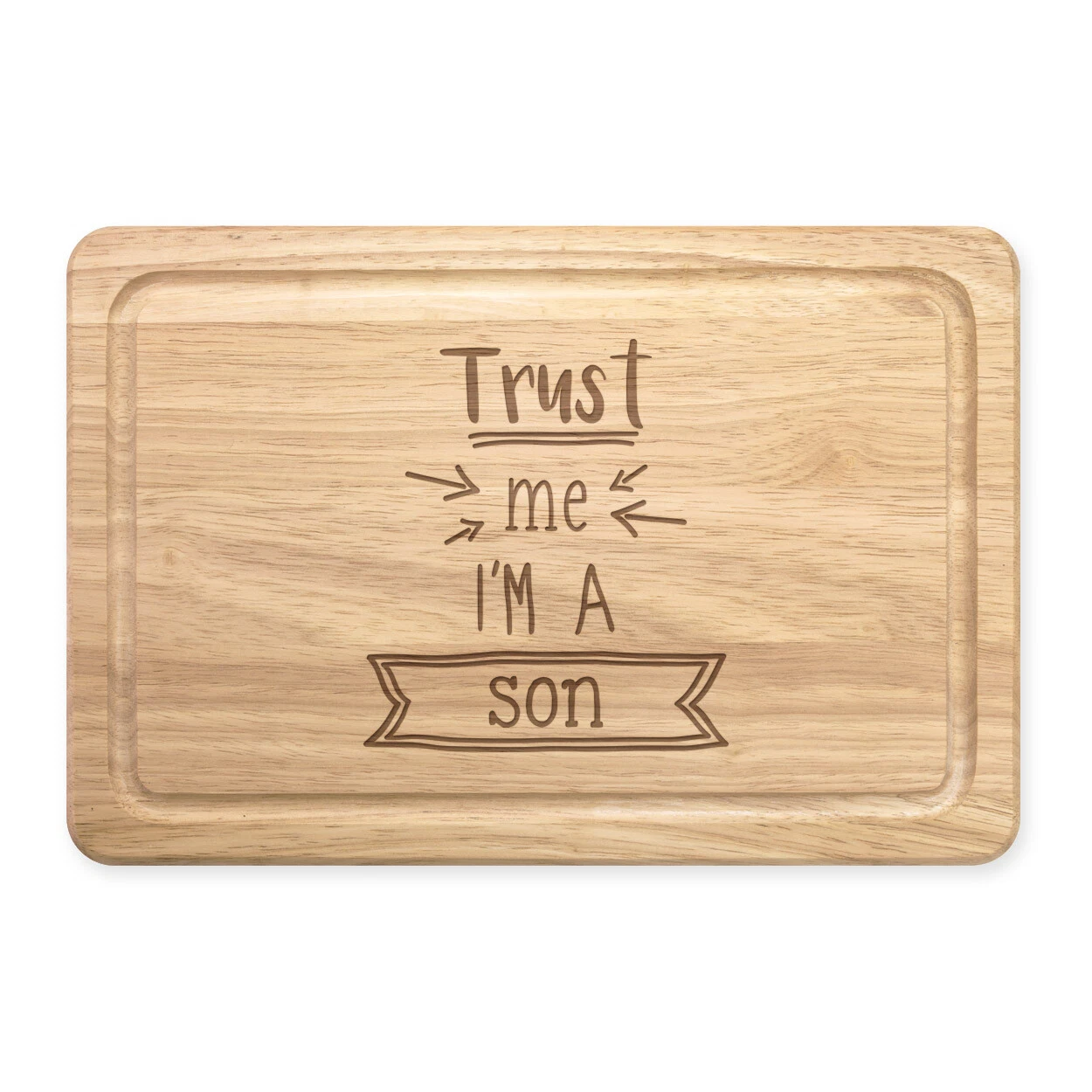 Trust Me I'M A Son Rectangular Cutting Board Worlds Best Cool Fun