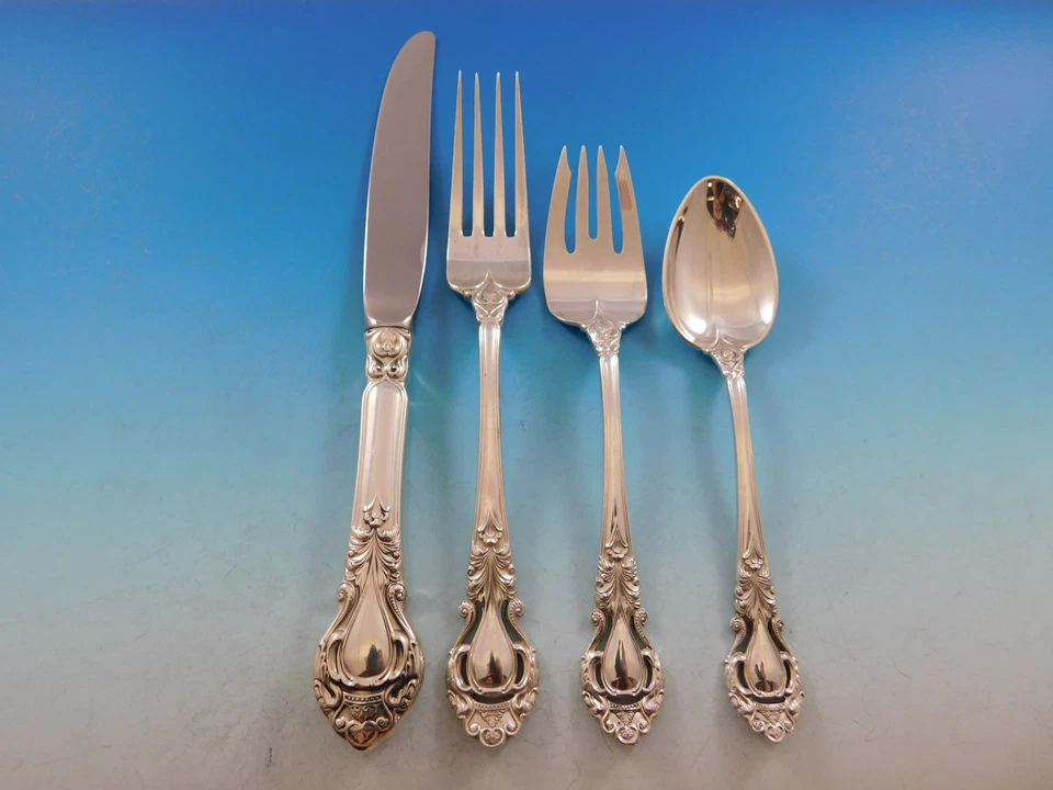 Royal Dynasty by Stieff Sterling Silver Flatware Set for 8 Service 53 pieces - Image 3 of 4