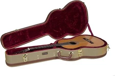 Crossrock 4/4 Full Size Classical Guitar Case, Arch-top Wooden Hardshell