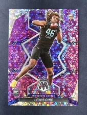 2022 Mosaic No Huddle Purple Prizm /50 Lewis Cine 379 Rookie RC TEAM COLOR MATCH