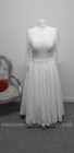 Lou Lou Bridal ankle length crochet wedding dress UK 16